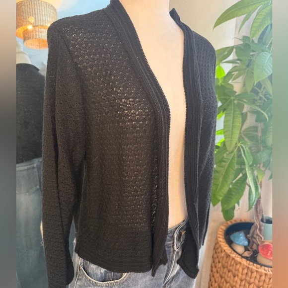 Notations Sweaters - Notations Black Women's Cardigan Sweater